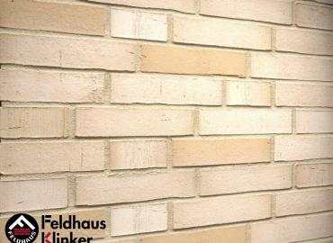 Клинкерный кирпич Feldhaus Klinker K911DF vario crema albula